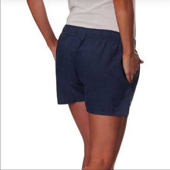 🆕 PATAGONIA Womens MEDIUM Blue Island Hemp Shorts - Picture 2 of 8